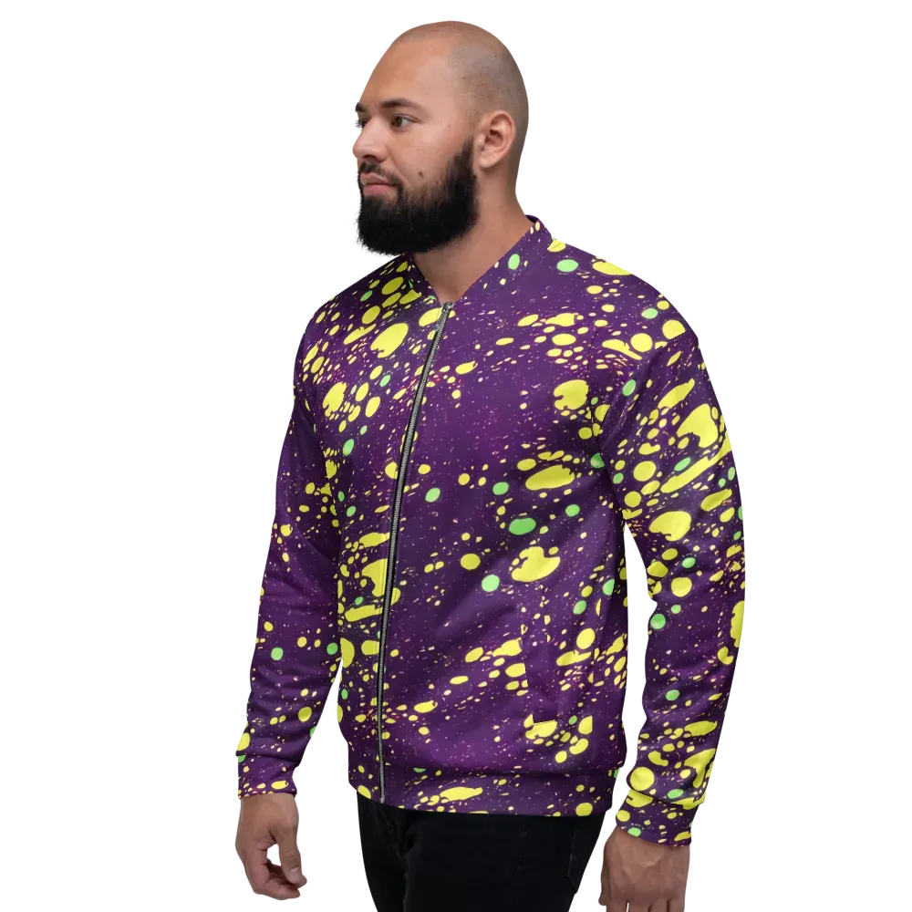Electric Splatter on Bomber Jacket — Left