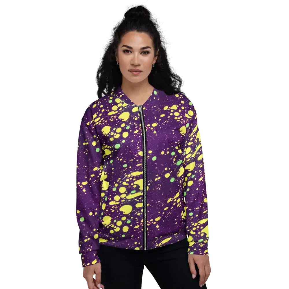 Electric Splatter on Bomber Jacket — Front