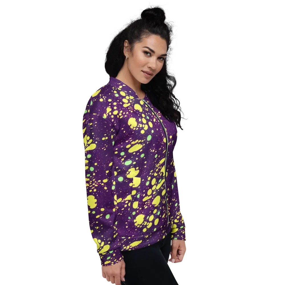 Electric Splatter on Bomber Jacket — Right