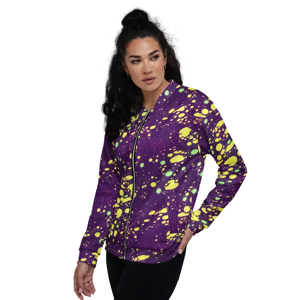 Electric Splatter on Bomber Jacket — Left