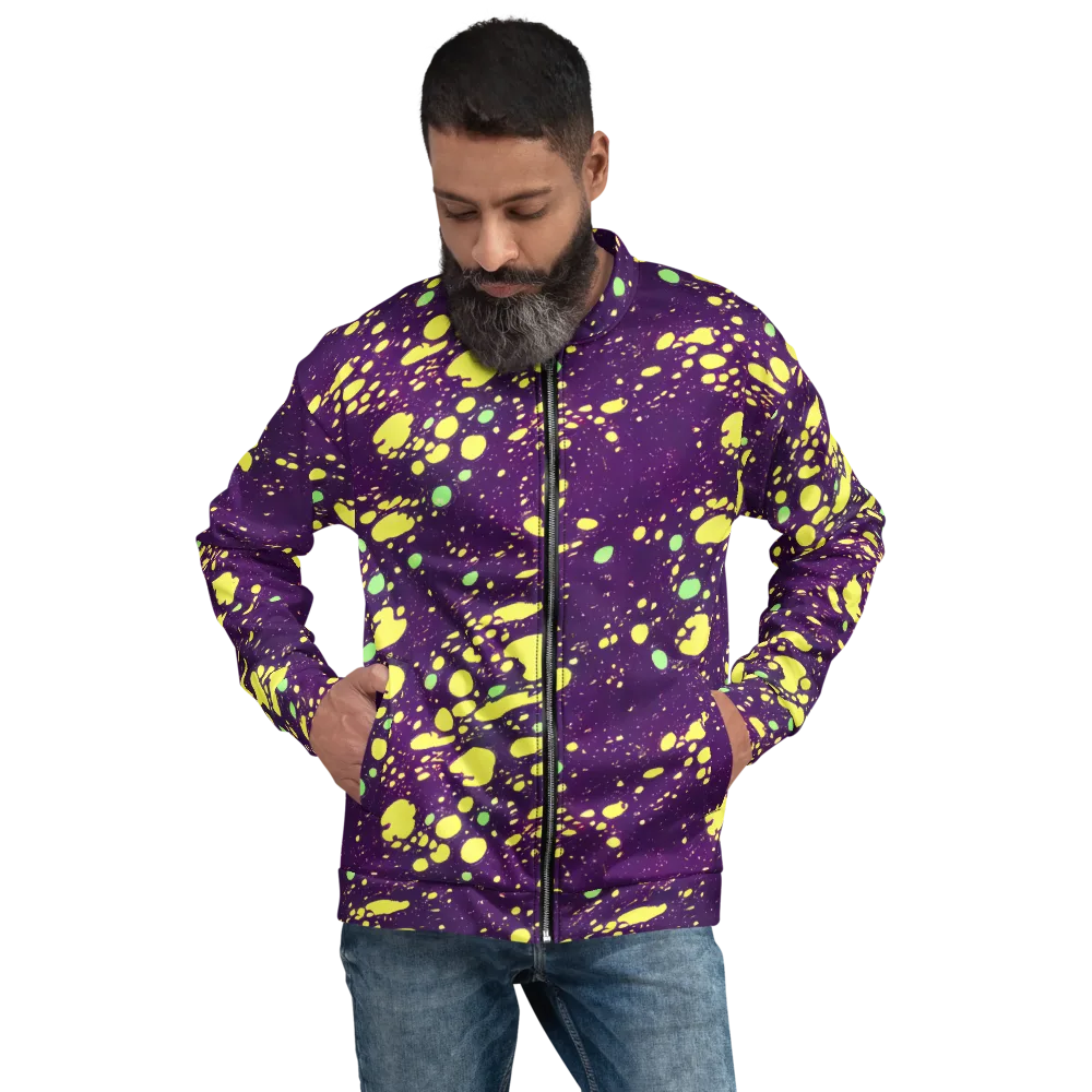 Electric Splatter on Bomber Jacket — Front