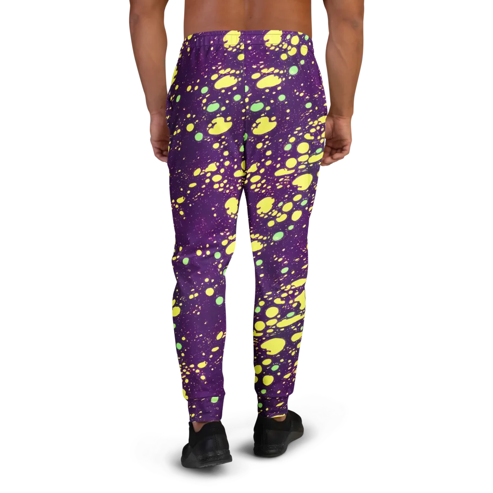 Electric Splatter on Men's Joggers — Back