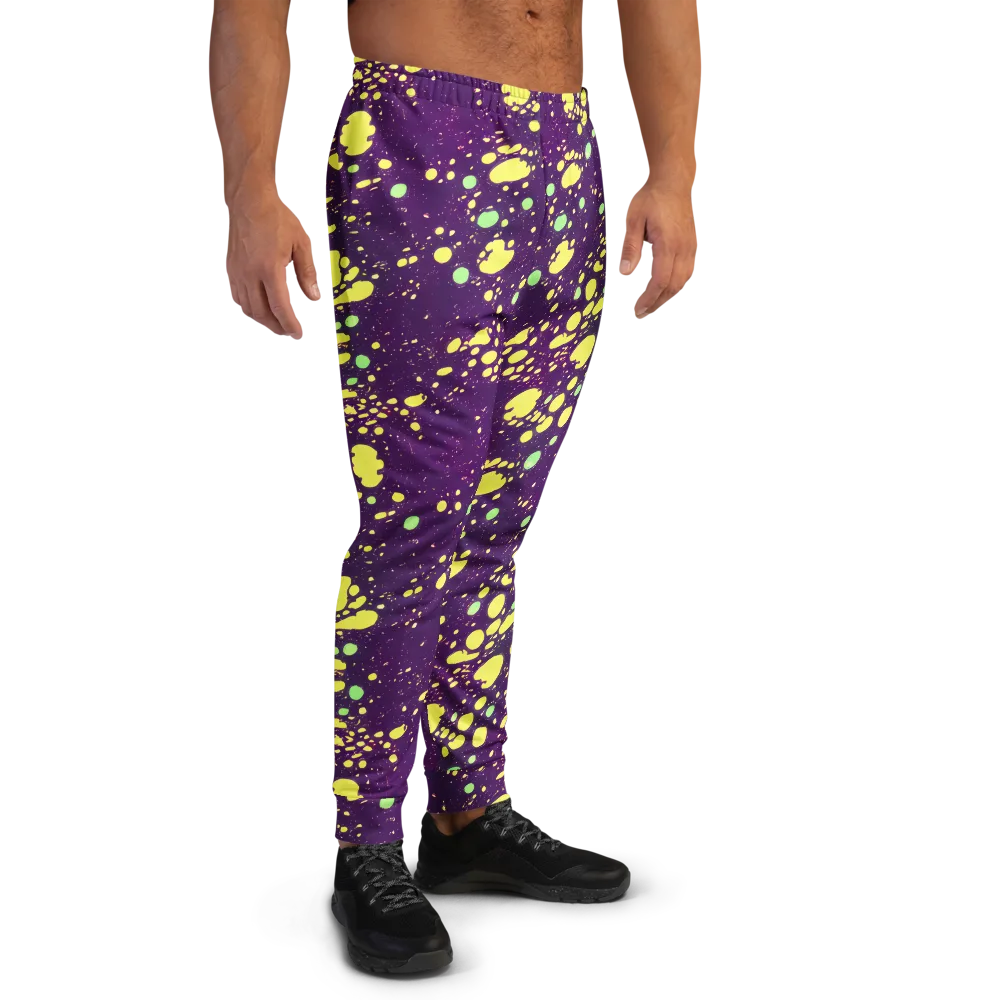 Electric Splatter on Men's Joggers — Right
