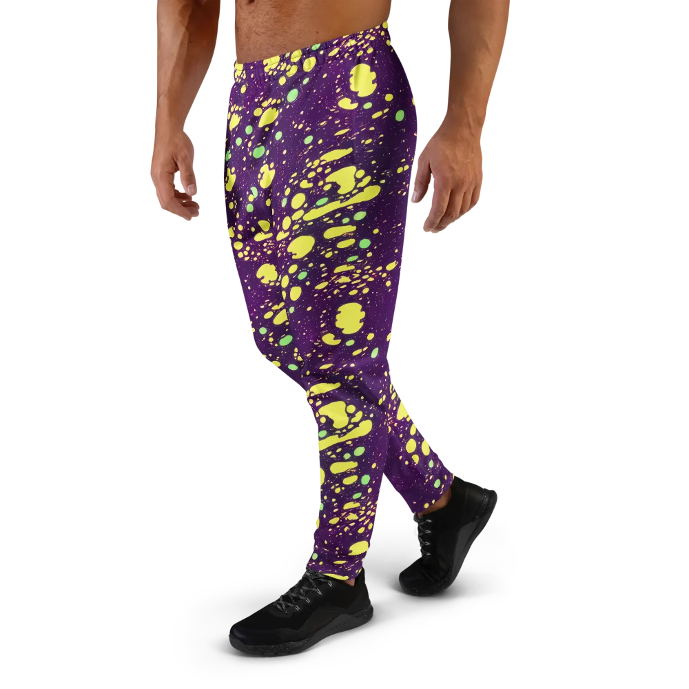 Electric Splatter on Men's Joggers — Left