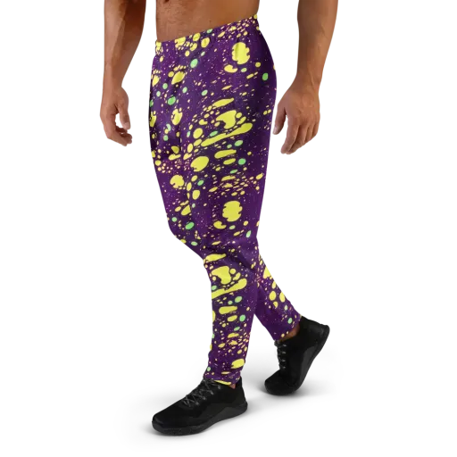 Electric Splatter on a Men's Joggers