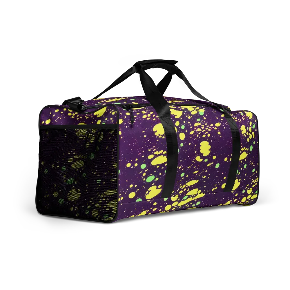 Electric Splatter on Duffle Bag — Right Front