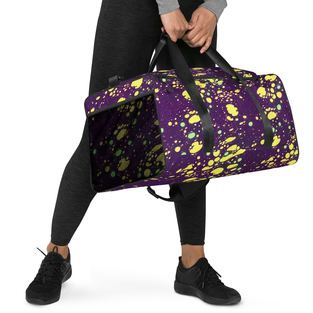 Electric Splatter on Duffle Bag — Right Front