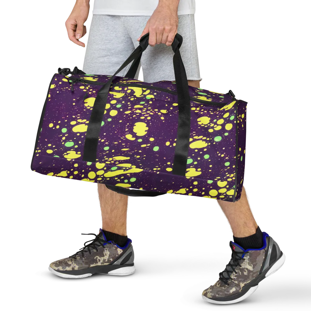 Electric Splatter on Duffle Bag — Front