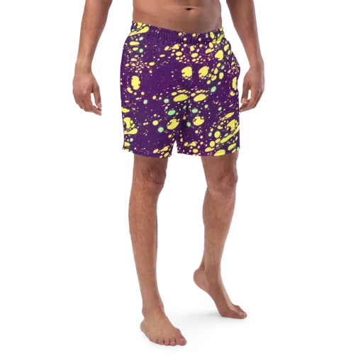 Electric Splatter on a Swim Trunks