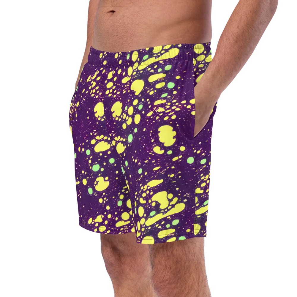 Electric Splatter on Swim Trunks — Left Front