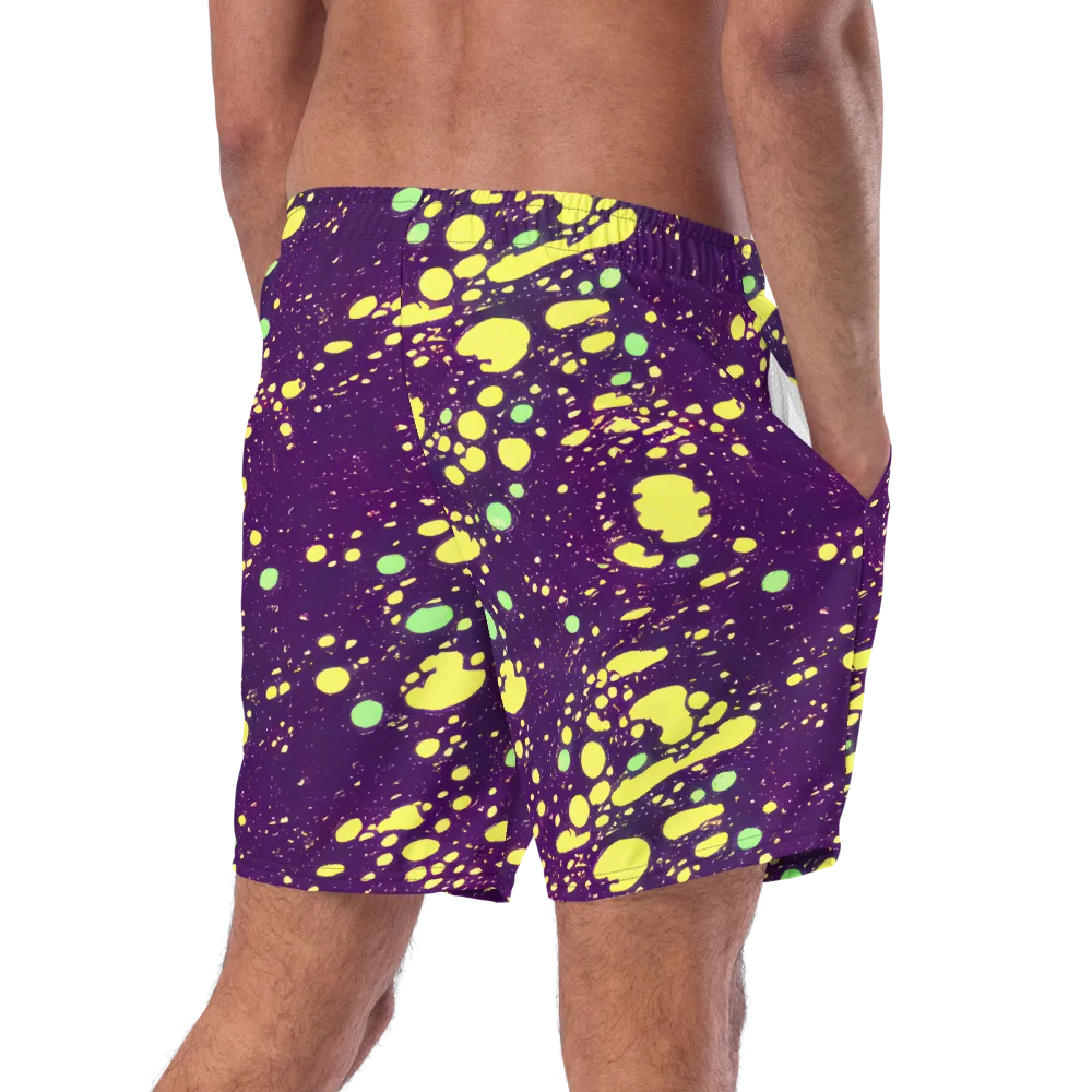 Electric Splatter on Swim Trunks — Right Back