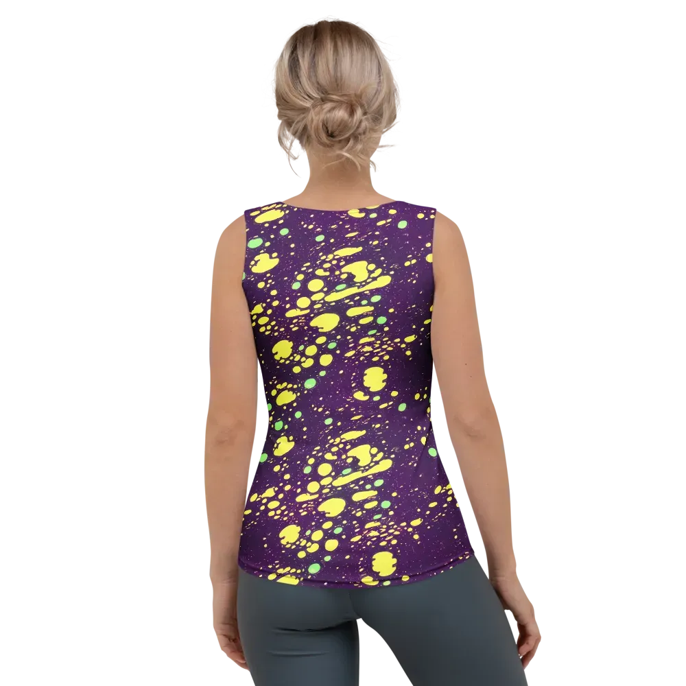 Electric Splatter on Women's Tank Top — Back