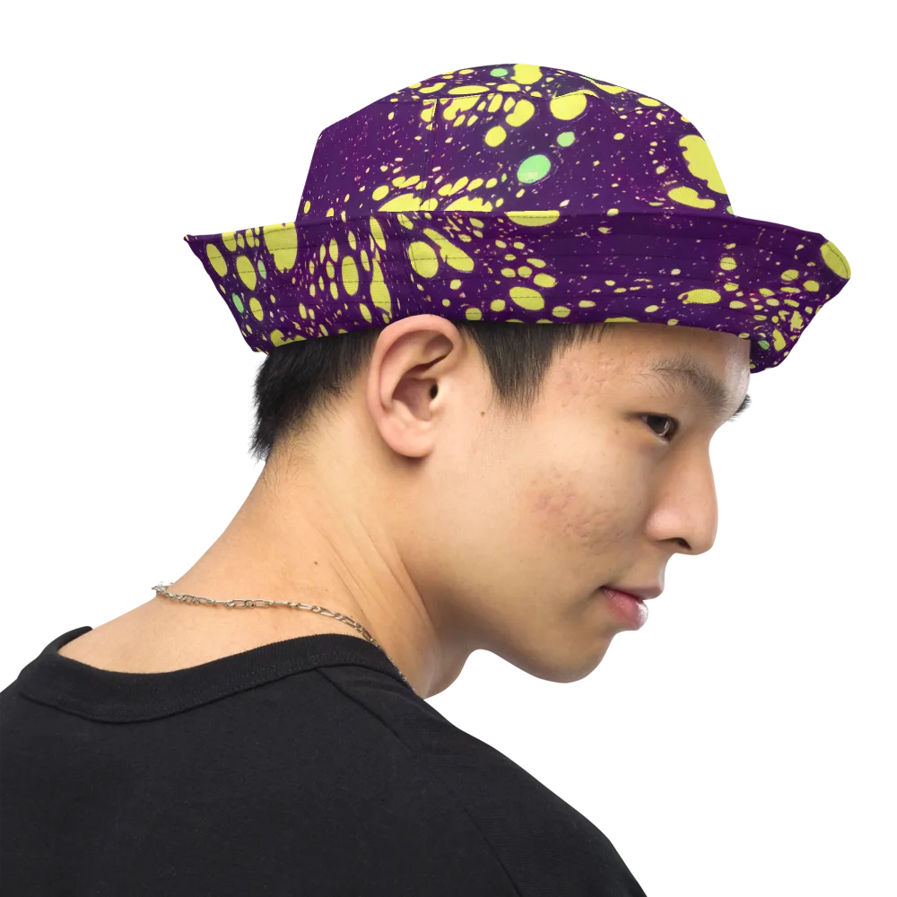 Electric Splatter on Reversible Bucket Hat — Right Outside