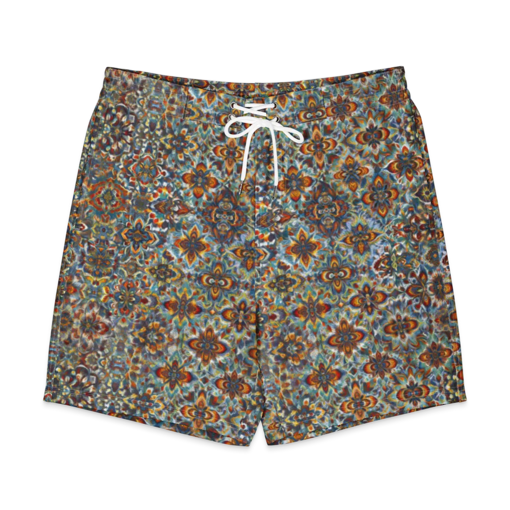 Cobalt Garland on Men's Board Shorts — Front