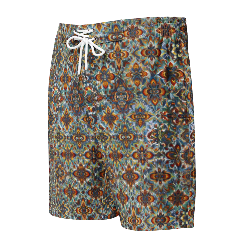 Cobalt Garland on Men's Board Shorts — Front