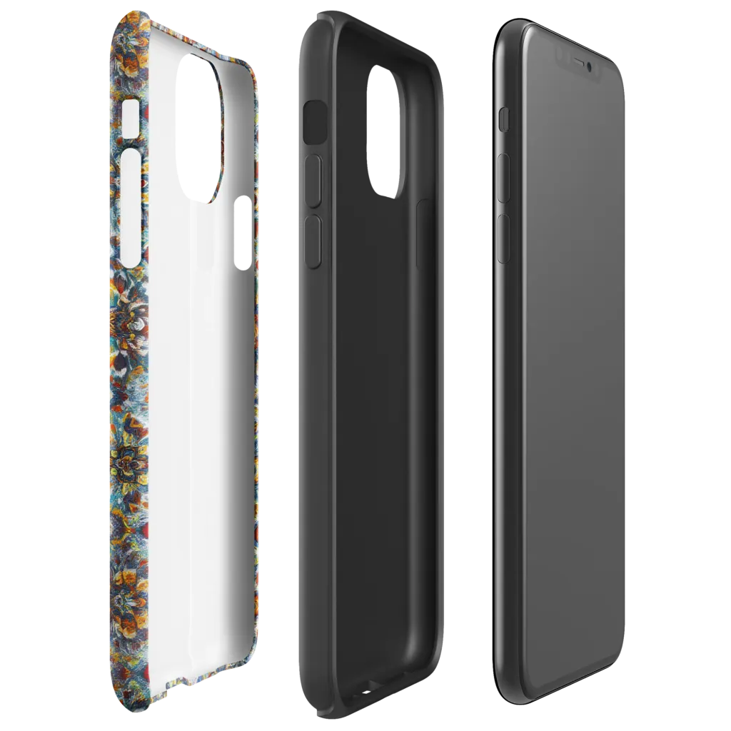 Cobalt Garland on Tough Case for iPhone® — Right