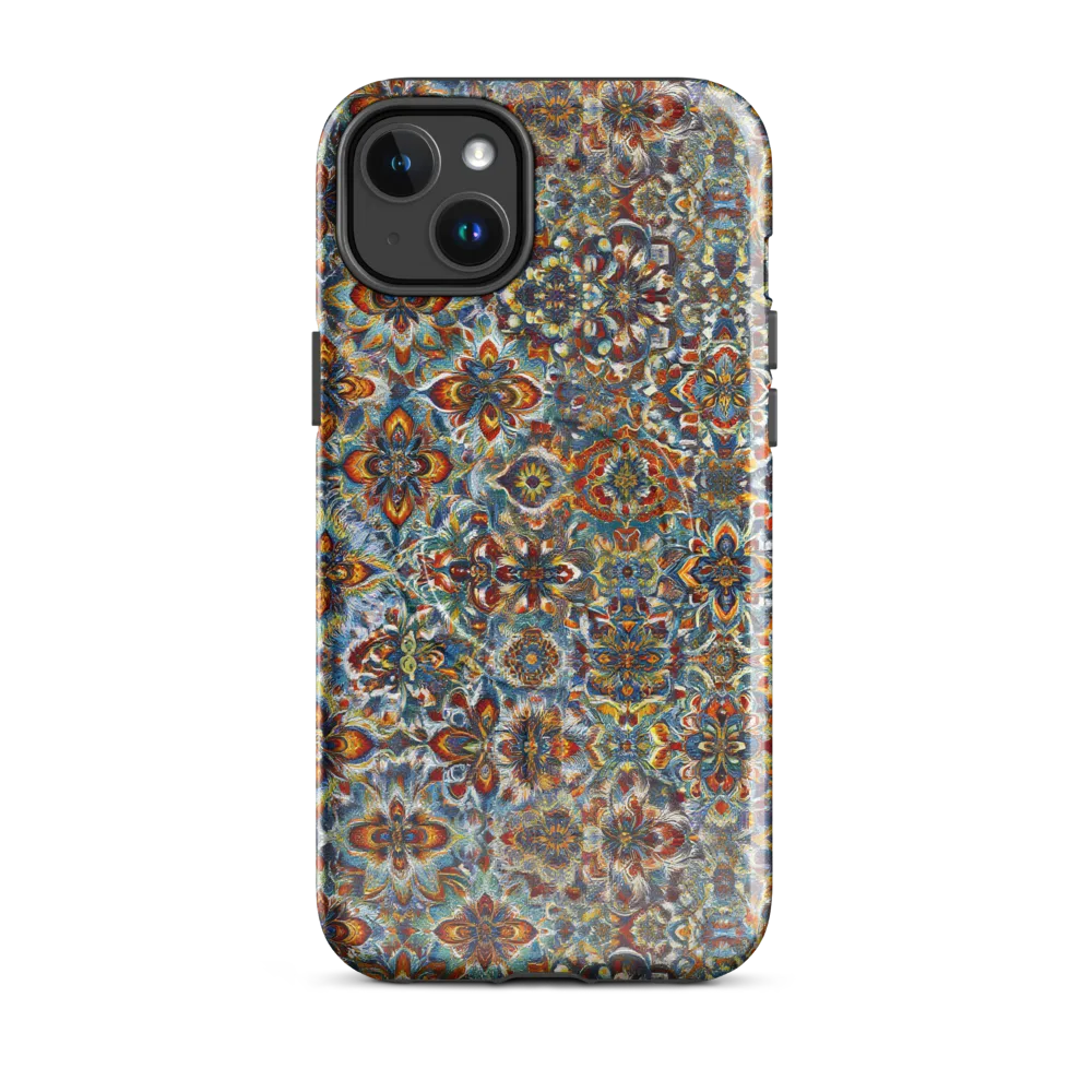 Cobalt Garland on MagSafe Tough Case for iPhone® — Front