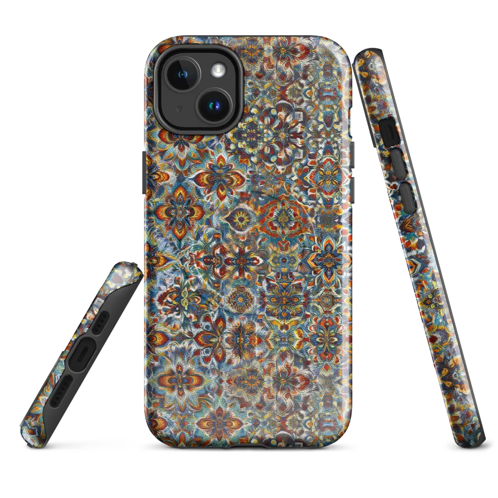 Cobalt Garland on MagSafe Tough Case for iPhone® — Front