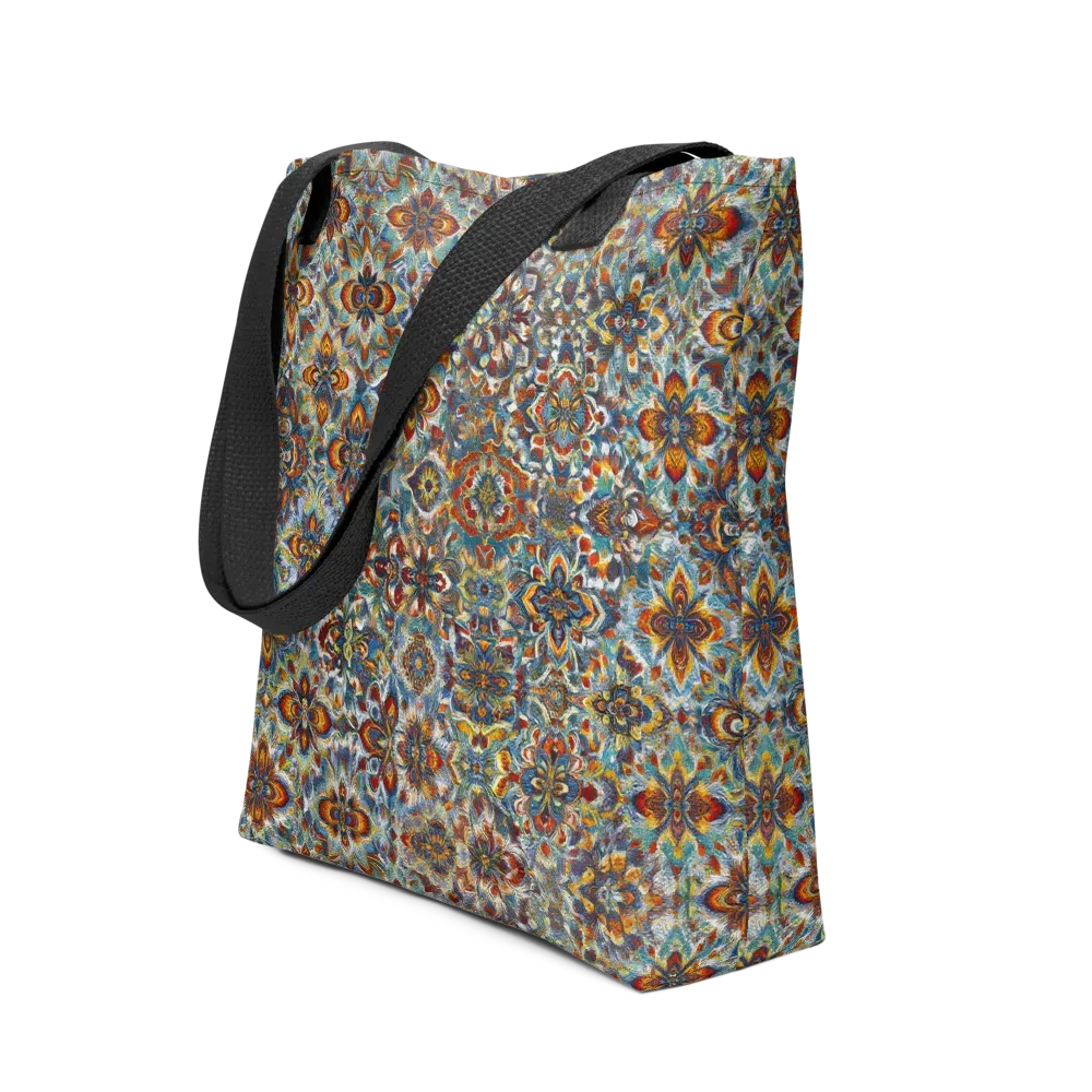 Cobalt Garland on Tote Bag — Front