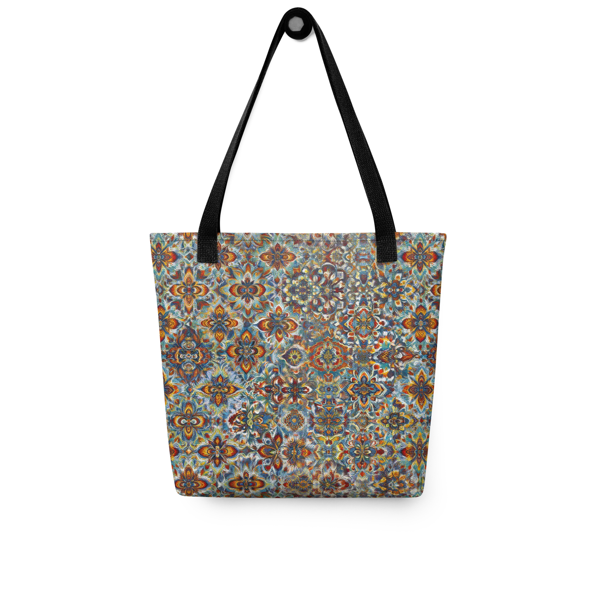 Cobalt Garland on Tote Bag — Front