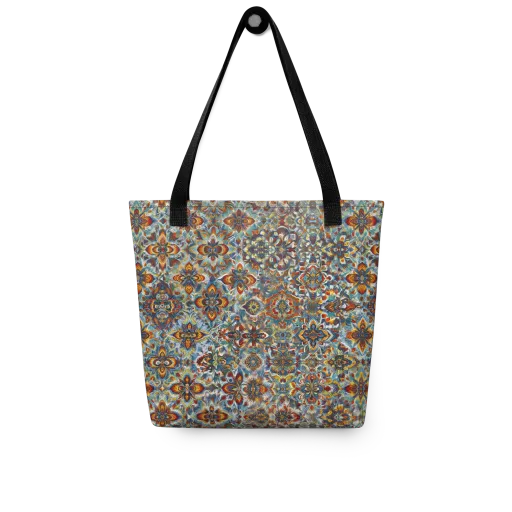 Cobalt Garland on a Tote Bag