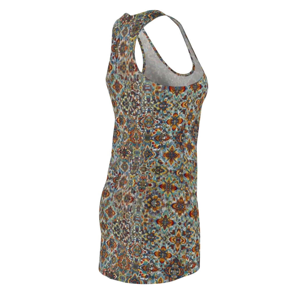 Cobalt Garland on Racerback Dress — Back Side