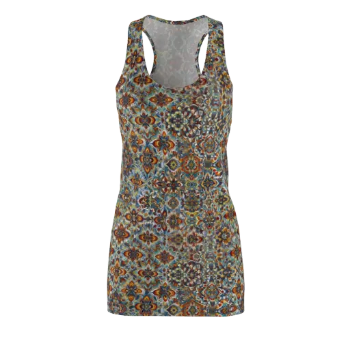 Cobalt Garland on a Racerback Dress