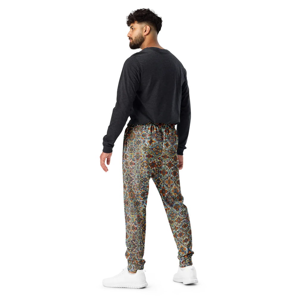 Cobalt Garland on Men's Joggers — Back