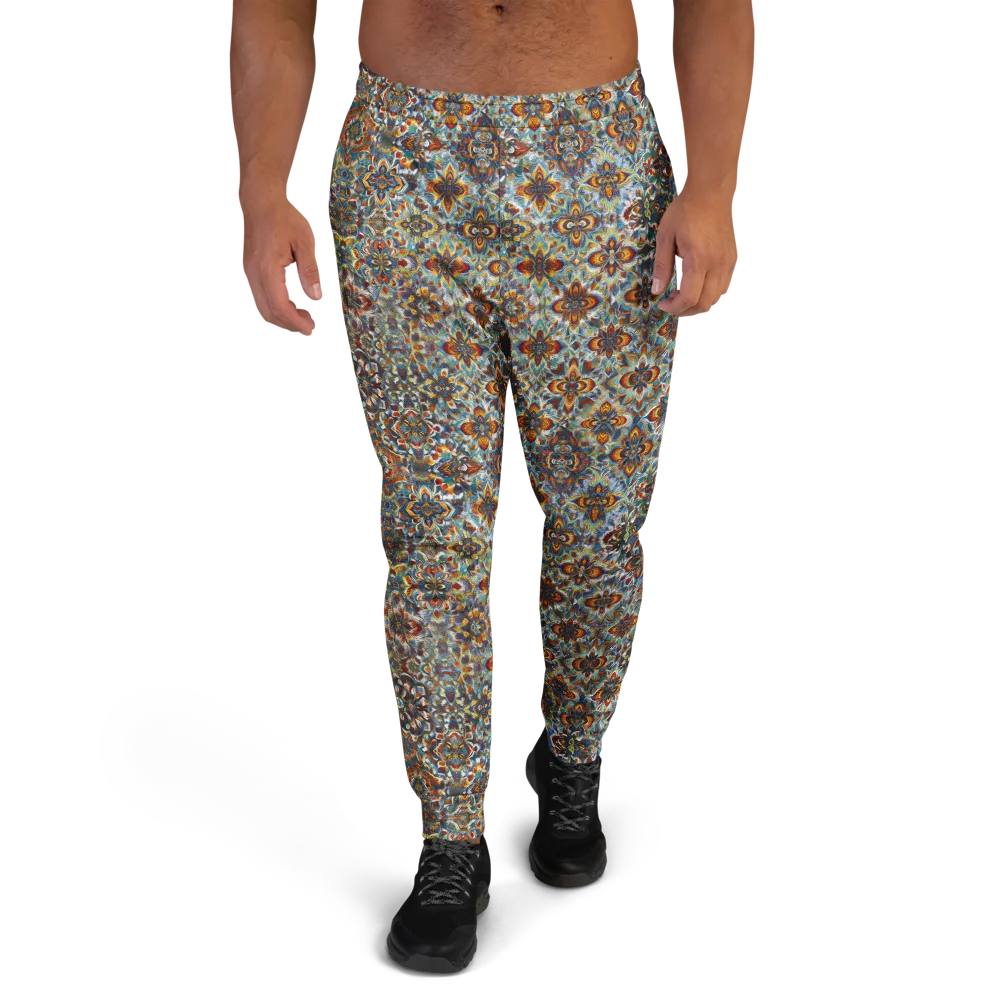 Cobalt Garland on Men's Joggers — Front