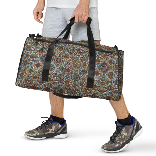 Cobalt Garland on a Duffle Bag