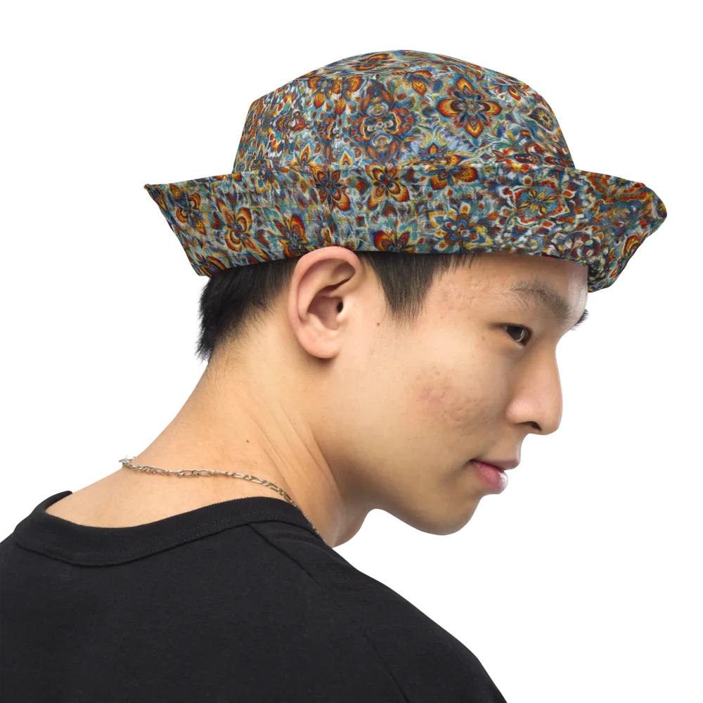 Cobalt Garland on Reversible Bucket Hat — Right Outside