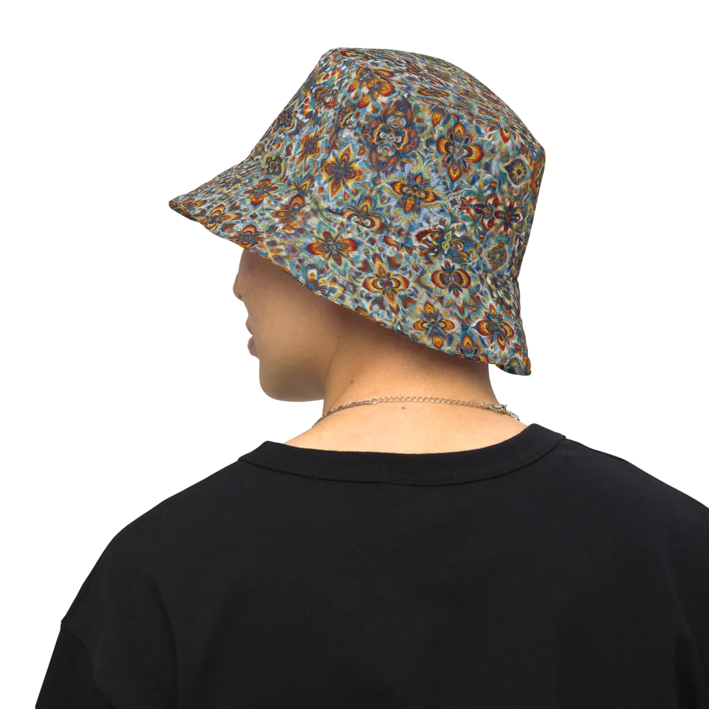 Cobalt Garland on Reversible Bucket Hat — Back Inside