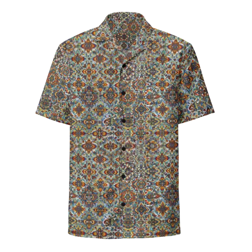 Cobalt Garland on a Button Shirt