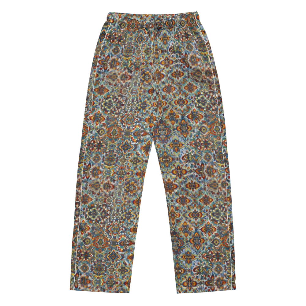 Cobalt Garland on Women's Pajama Pants — Front