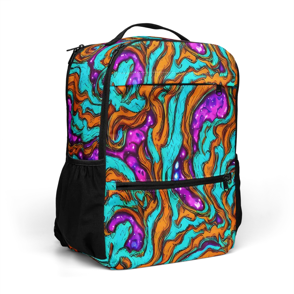 Molten Mirage on Utility Backpack — Right Front