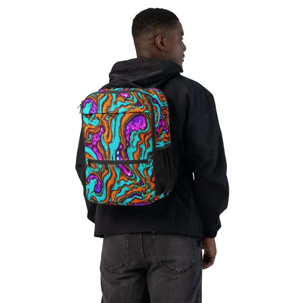 Molten Mirage on Utility Backpack — Back