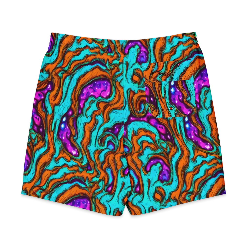 Molten Mirage on Men's Board Shorts — Back