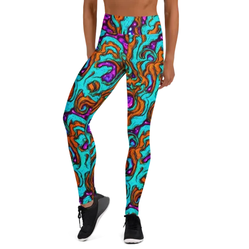 Molten Mirage on a Yoga Leggings