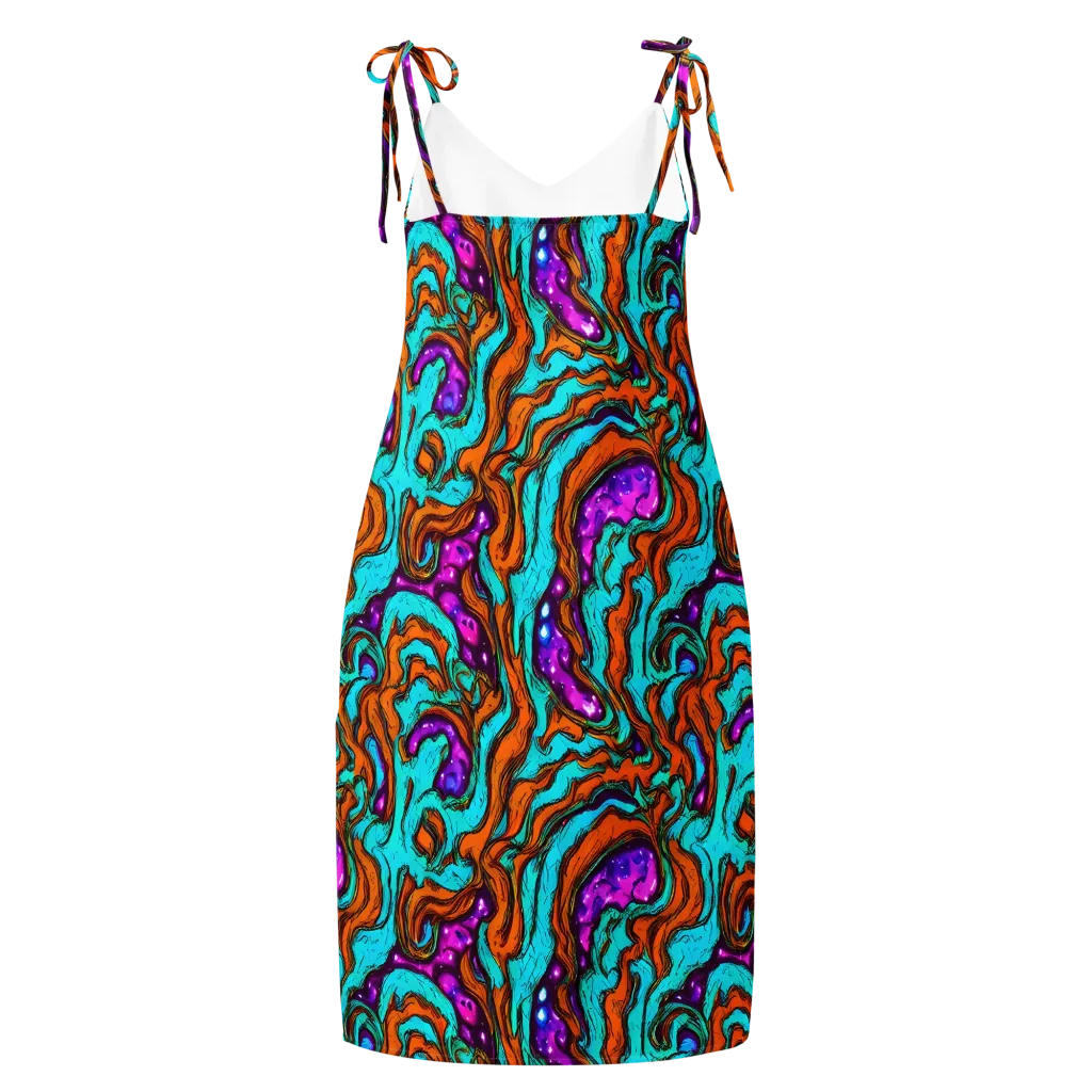 Molten Mirage on Slip Dress — Back