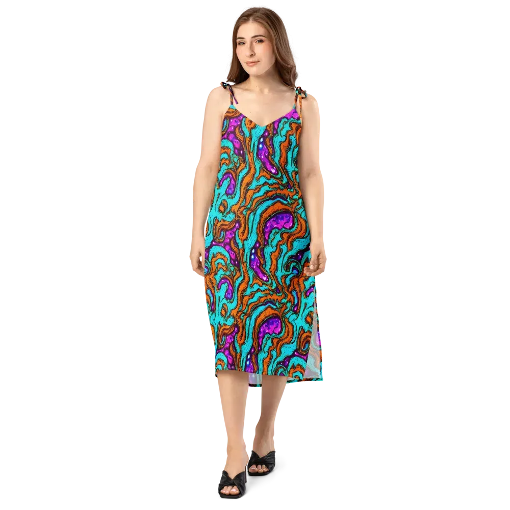 Molten Mirage on Slip Dress — Front