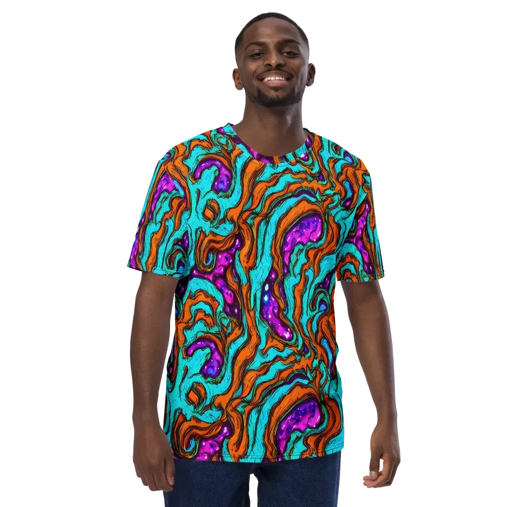 Molten Mirage on Men's Crew Neck T-Shirt — Front