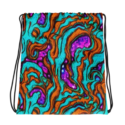 Molten Mirage on a Drawstring Bag