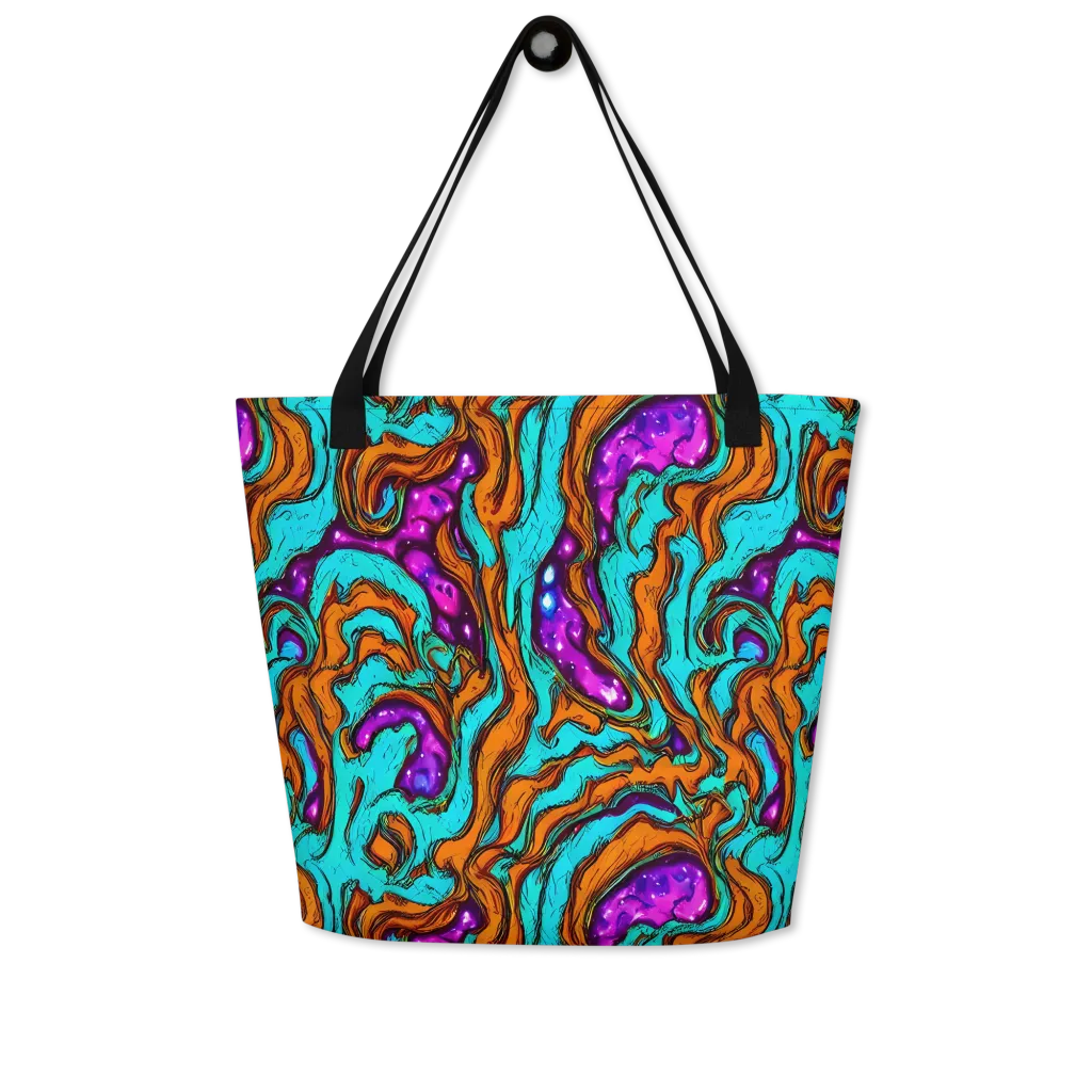Molten Mirage on Large Tote Bag W/ Pocket — Front
