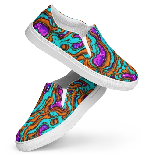Molten Mirage on a Women's Slip-On Canvas Shoes