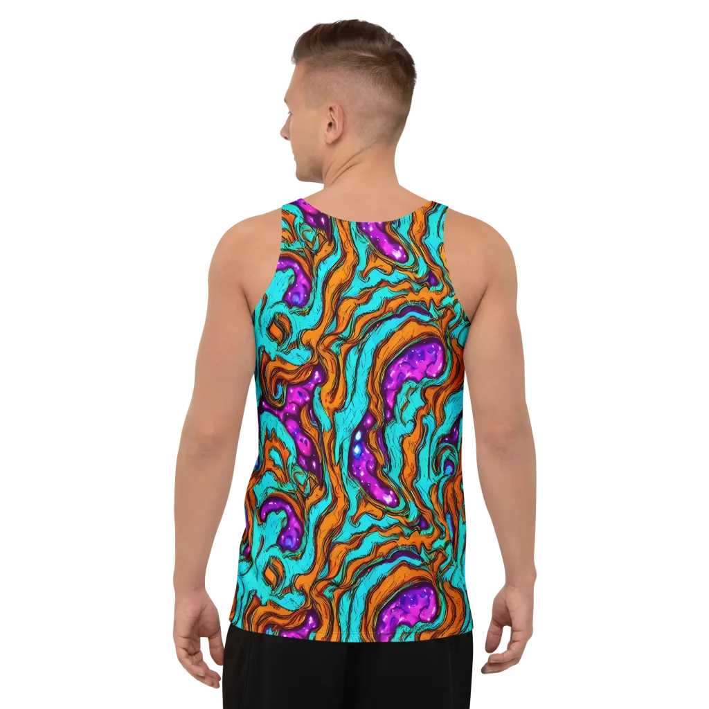 Molten Mirage on Men's Tank Top — Back