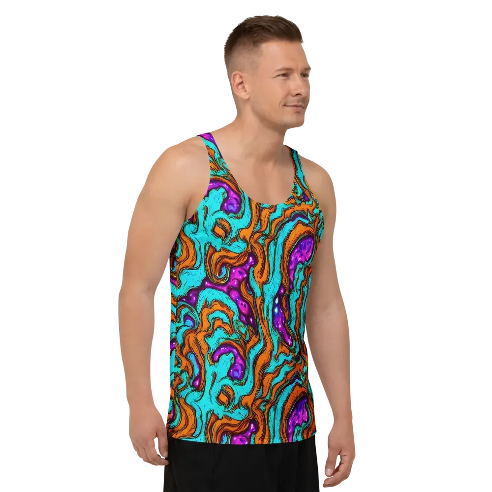 Molten Mirage on Men's Tank Top — Right Front