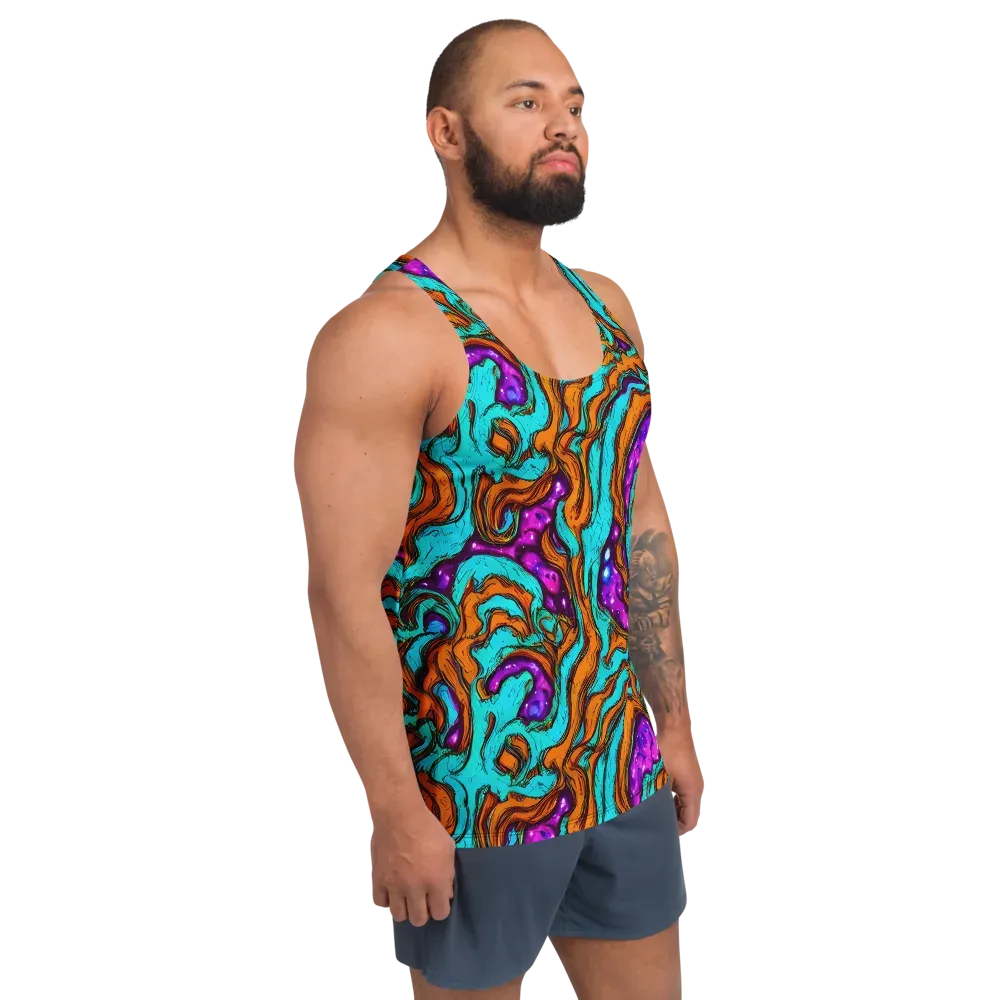 Molten Mirage on Men's Tank Top — Right Front