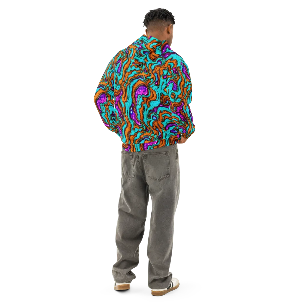 Molten Mirage on Cotton Hoodie — Back