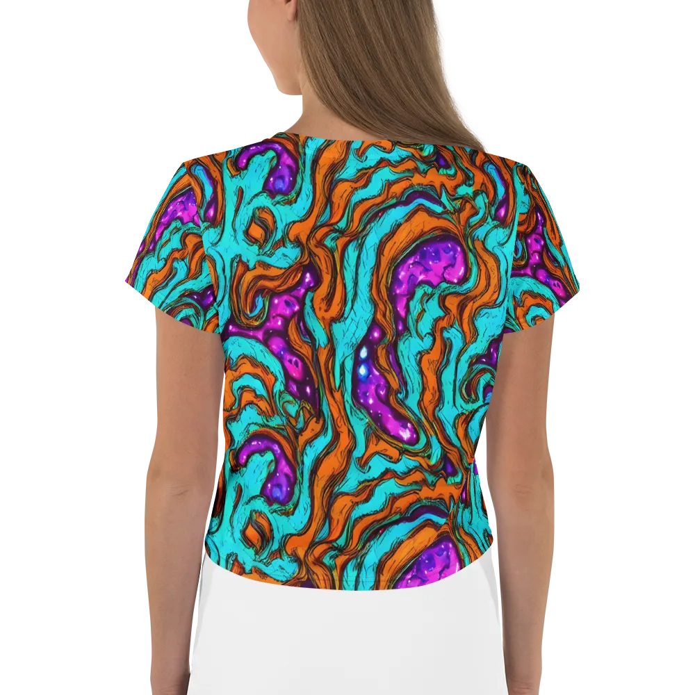 Molten Mirage on Crop Tee — Back
