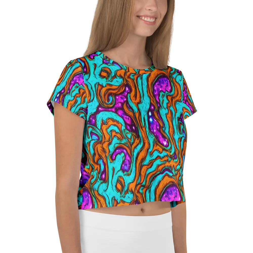 Molten Mirage on Crop Tee — Right